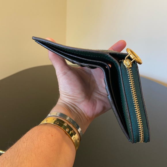 NWT AUTHENTIC LUXURY MINIMALIST RARE Tory Burch Perry Bombe Bi-Fold Wallet - Picture 15 of 17